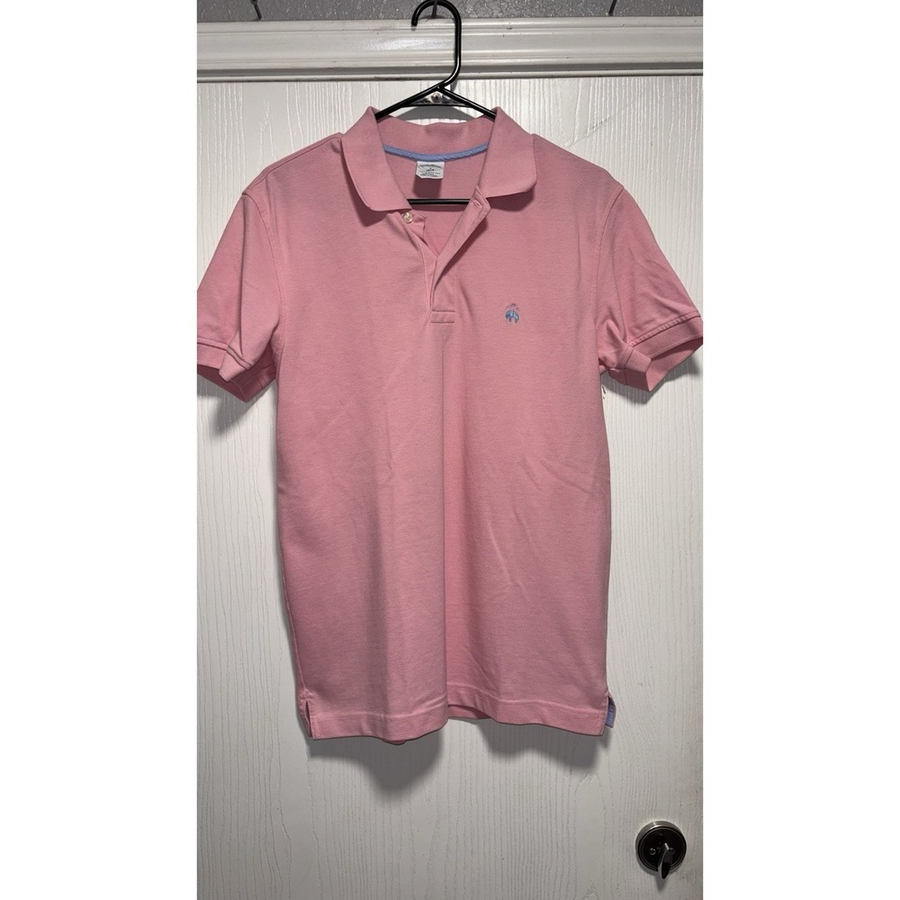 Brooks Brothers 1818 Slim Fit Polo Shirts Mens Cotton Pink Small